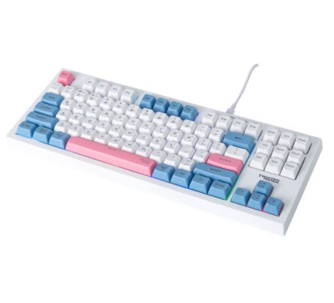 Twisted Minds Spectrum Pro Series 75% Compact Size 87 keys Wireless Membrane Keyboard - (English / Arabic) Layout