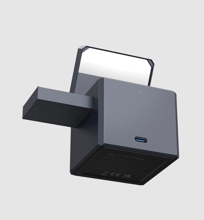 Anker 3-in-1 Cube with MagSafe Wireless Charger Gray