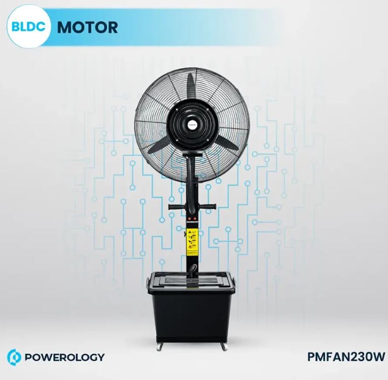 Powerology Industrial Fan Mist Spray & Humidifier