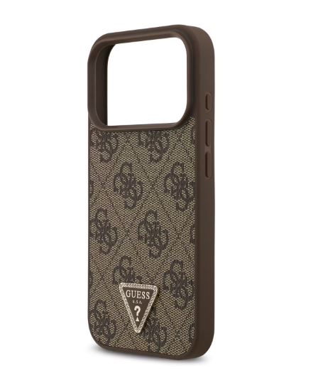 Guess MagSafe 4G PU Leather Case With Triangle Logo-iPhone 17 Pro Max