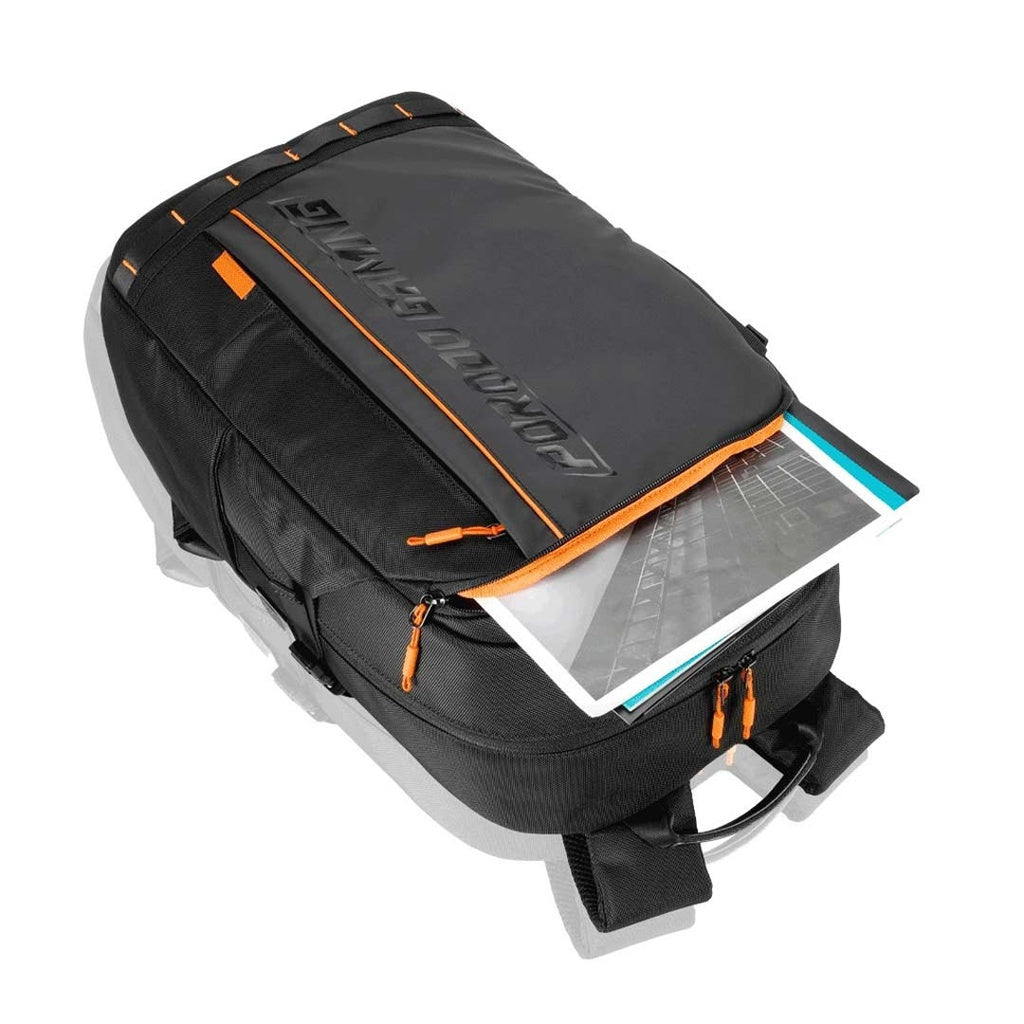 Porodo Gaming Water-Resistant PU Laptop Backpack With USB-C Port and PS5 Compartment