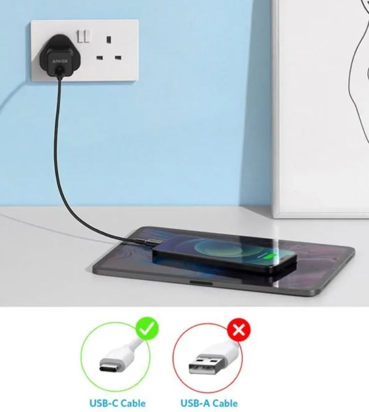 Anker PowerPort III 20W Cube Charger, Black