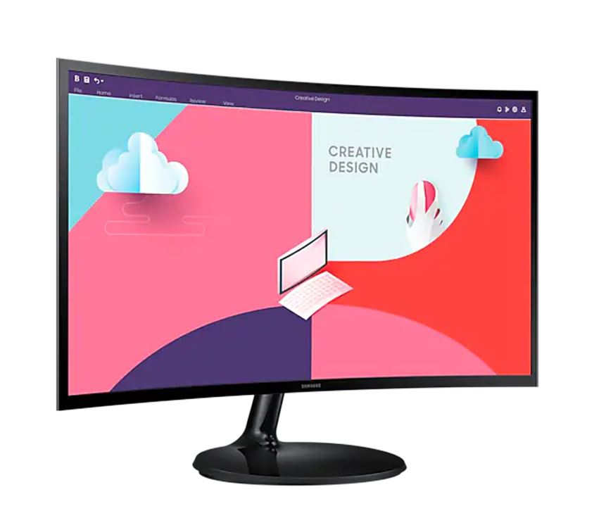 Samsung S3 S24C360EAM 24" VA 75Hz 4ms (GTG) FHD Essential 1800R Curved Monitor With AMD FreeSync