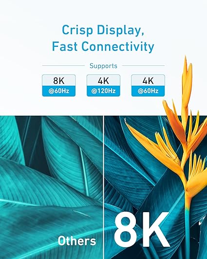 Anker HDMI to HDMI Cable (3ft, 8k) Black