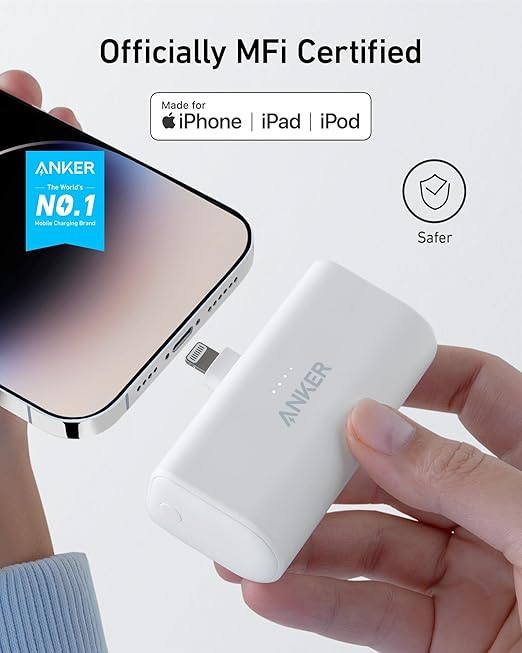 Anker Nano Power Bank (12W, Built-In Lightning Connector)
