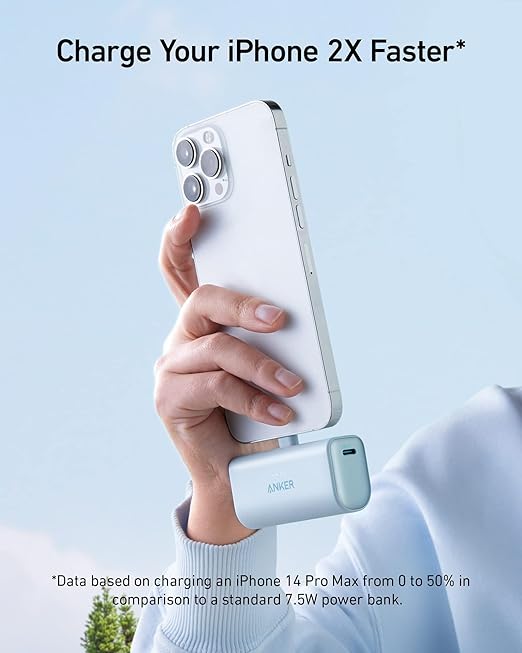 Anker Nano Power Bank (12W, Built-In Lightning Connector)