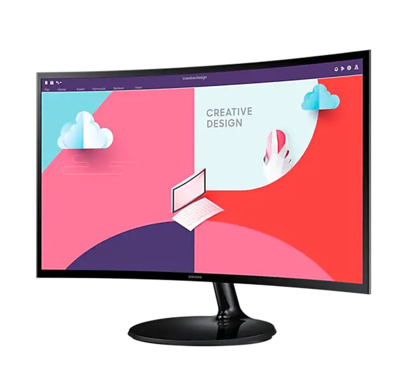 Samsung S3 S24C360EAM 24" VA 75Hz 4ms (GTG) FHD Essential 1800R Curved Monitor With AMD FreeSync