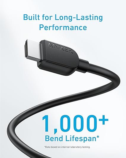Anker HDMI to HDMI Cable (3ft, 8k) Black