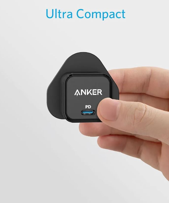 Anker PowerPort III 20W Cube Charger, Black