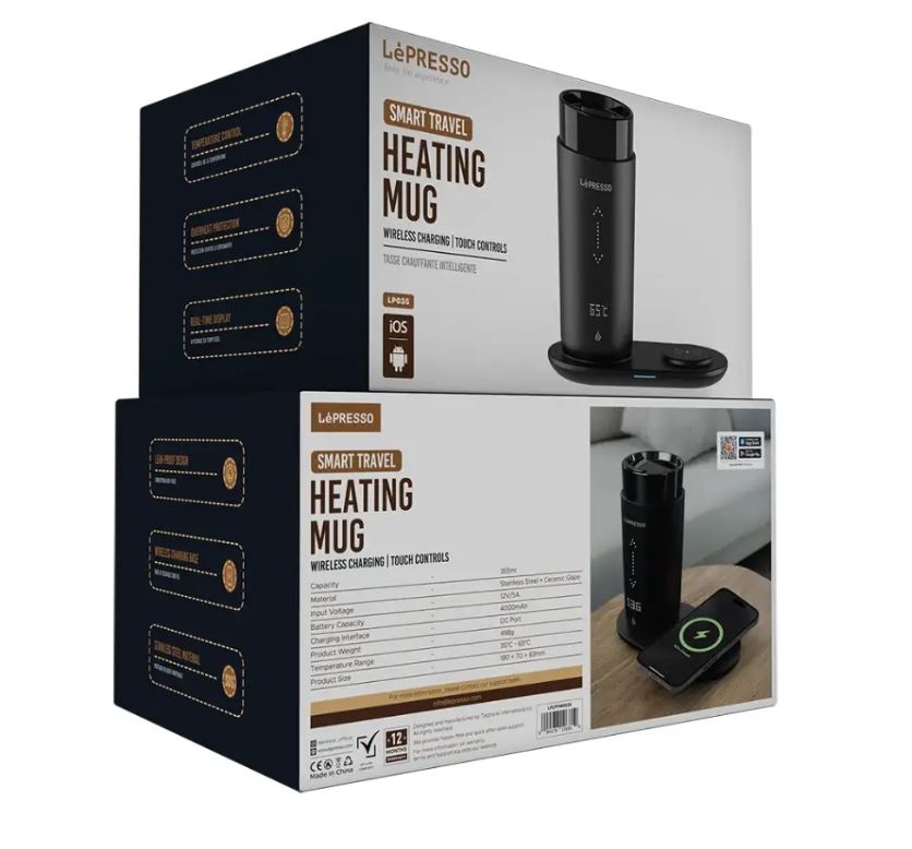 LePresso Smart Travel Heating Mug