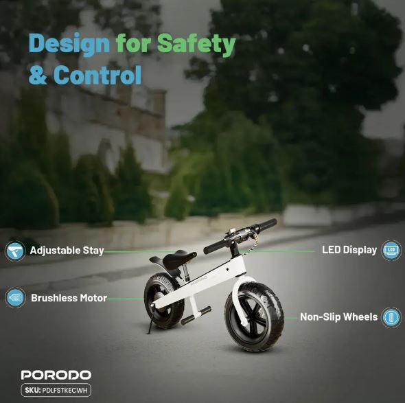 Porodo Lifestyle JoyCruiser Kids Electric Bike
