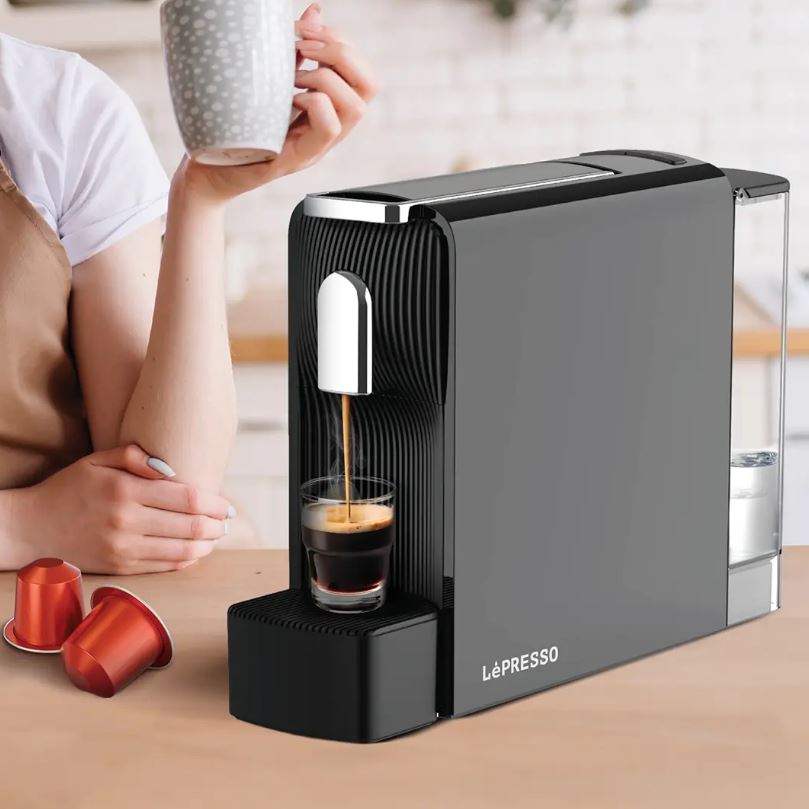 Lepresso Baristo Espresso Machine Nespresso Capsule Compatile – Black