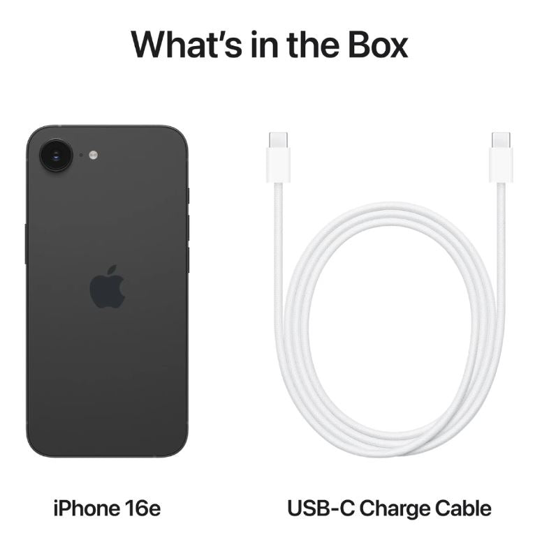 Apple iPhone 16e 128GB 5G Phone 6.1-inch – Black