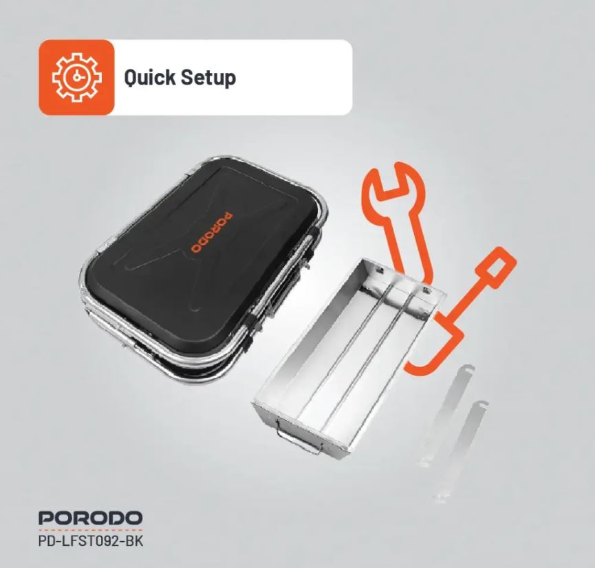 Porodo Lifestyle Portable Folding BBQ Grill