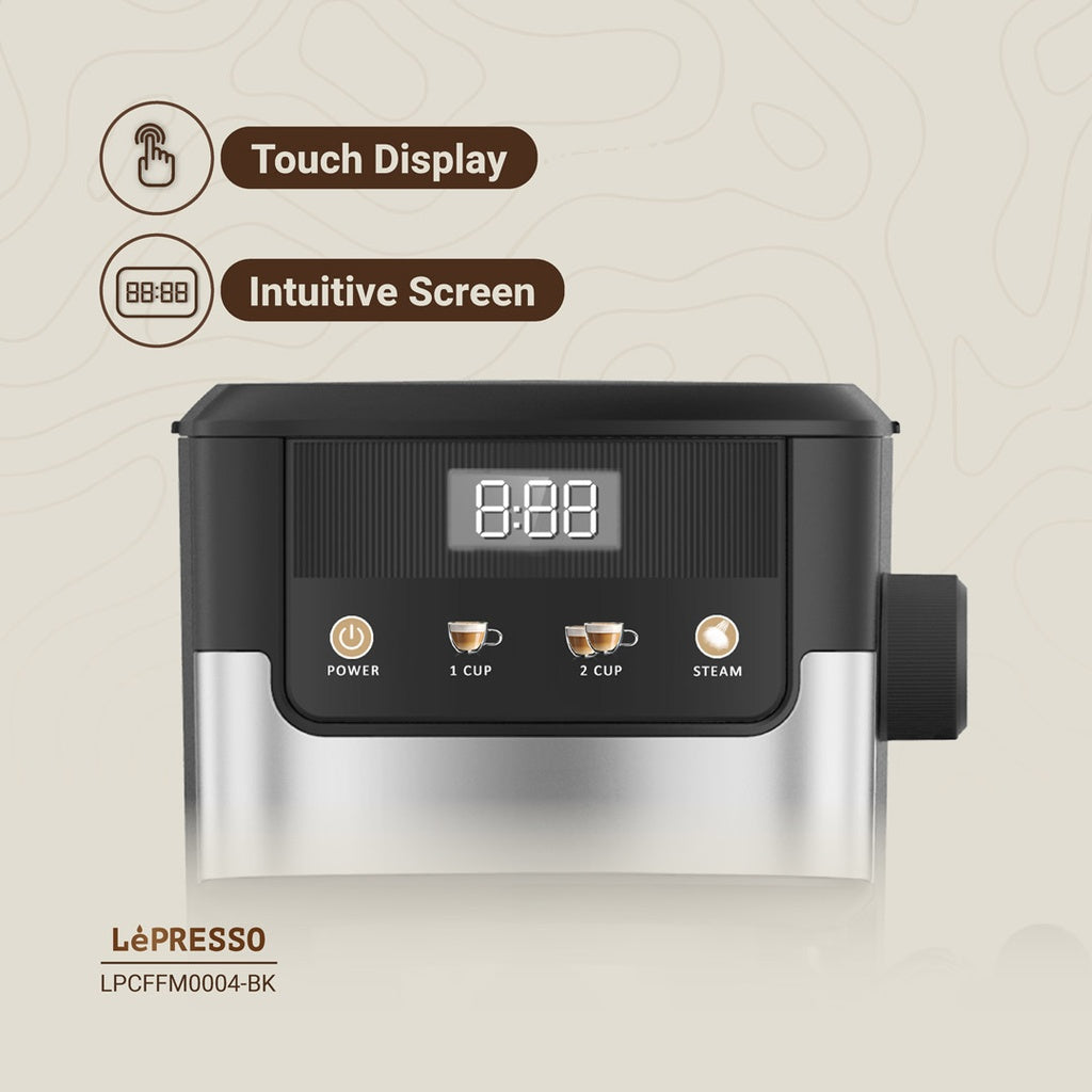 مجموعة إفطار LePresso مع محمصة خبز وغلاية وماكينة صنع قهوة بالتنقيط