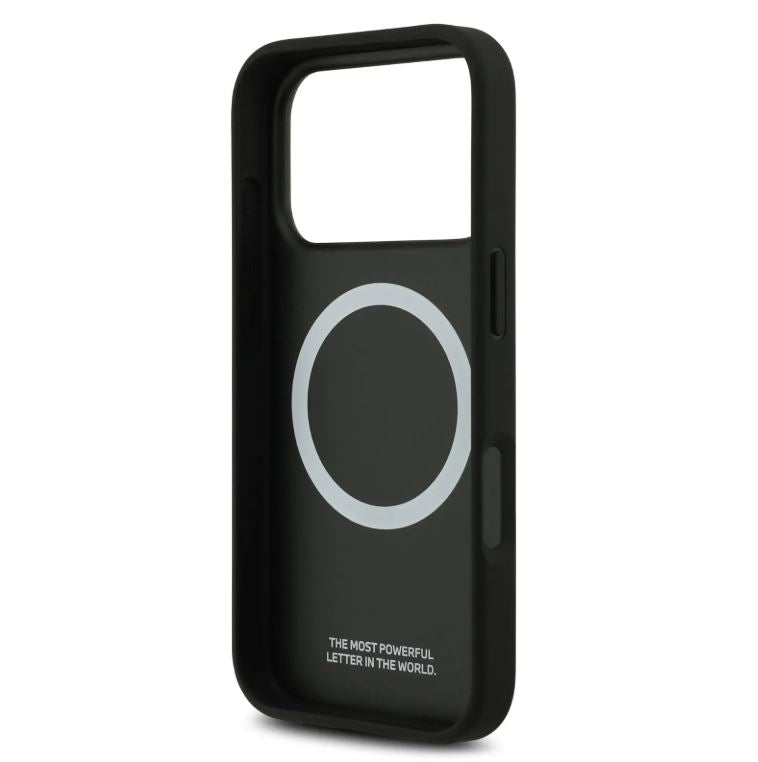BMW PU Leather & Carbon Case With Colored Line Stitch-iPhone 17 Pro Max