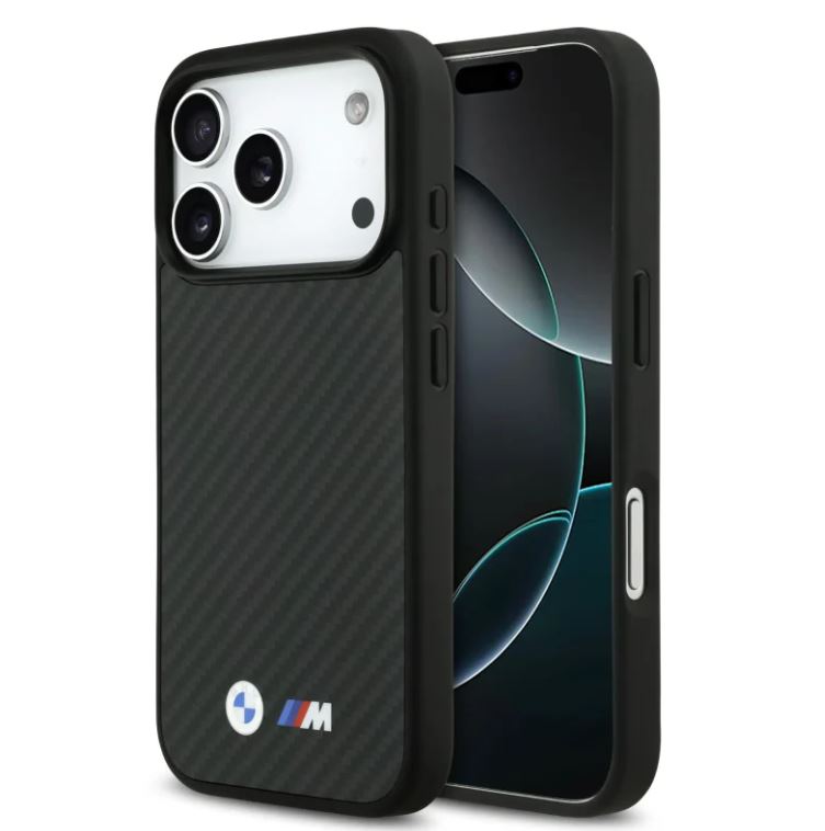 BMW MagSafe Kevlar Case With Metal Logos-iPhone 17 Pro Max