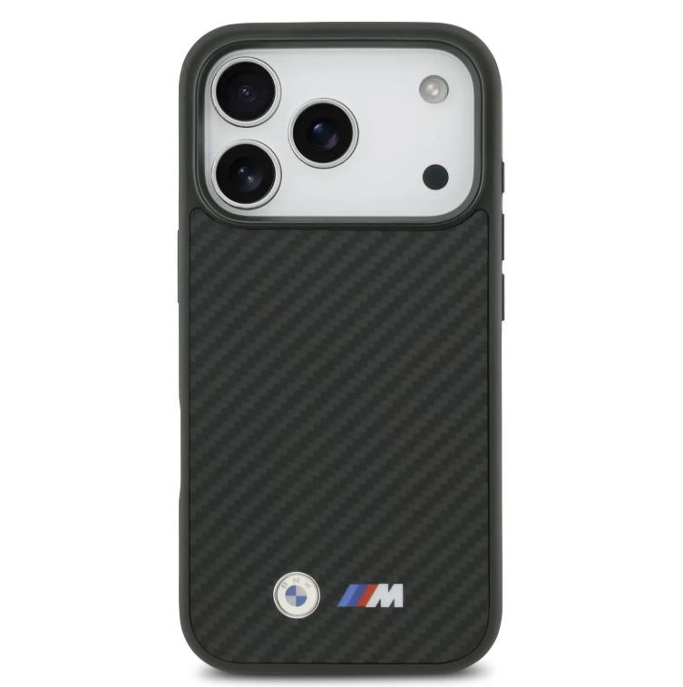 BMW MagSafe Kevlar Case With Metal Logos-iPhone 17 Pro Max