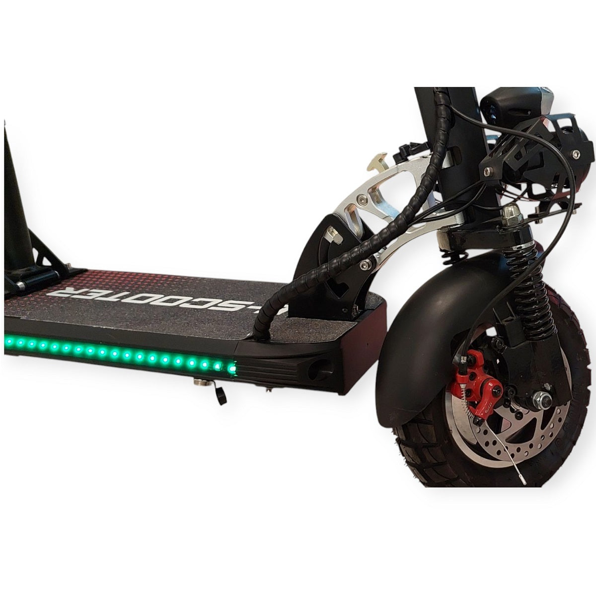 Rhino Patrol V10 Foldable Electric Scooter - 10-inch - Range 35 KM - 2000W - Speed 90 KM-H With Seat