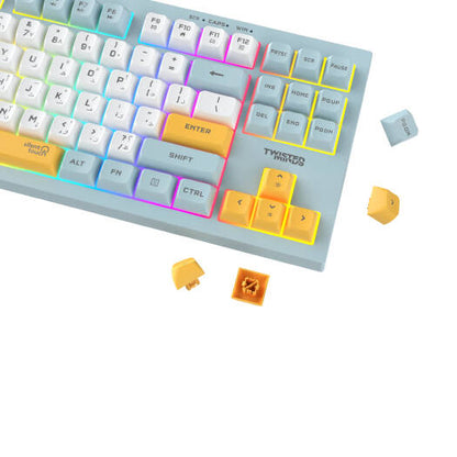 Twisted Minds Spectrum Series Wired Keyboard 80% Compact Gasket structure Membrane - (English / Arabic) Layout