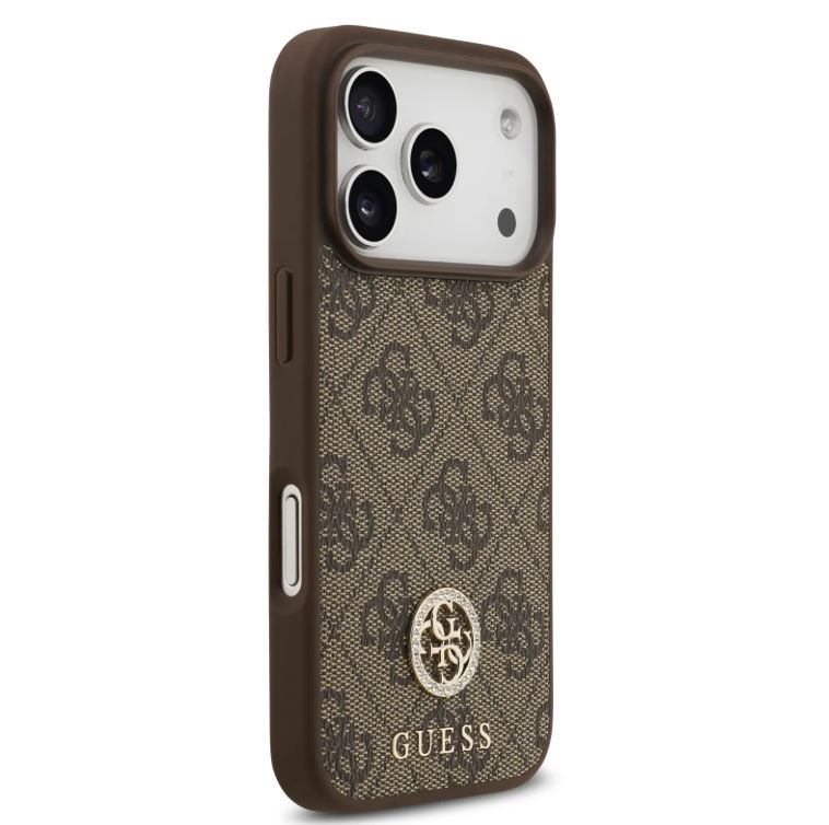Guess MagSafe 4G PU Leather Case With Classc & Strass Logo-iPhone 17 Pro