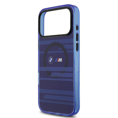 BMW MagSafe Transparent IML Case With Metal Buttons & Line Designs-iPhone 17 Pro Max
