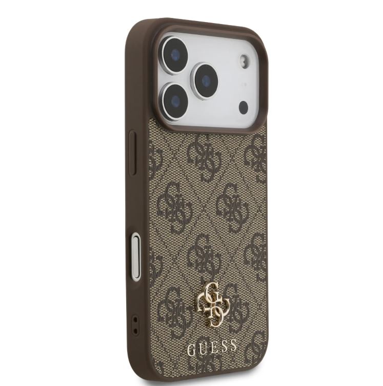 Guess MagSafe 4G PU Leather Case With Small 4G & Classic Metal Logo-iPhone 17 Pro