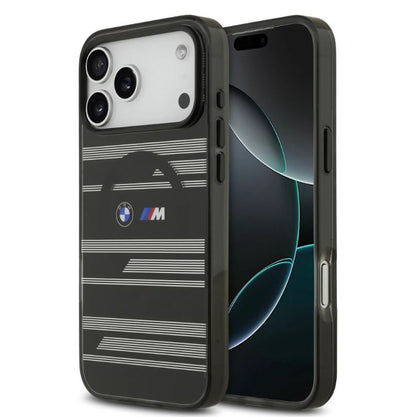 BMW MagSafe Transparent IML Case With Metal Buttons & Line Designs-iPhone 17 Pro