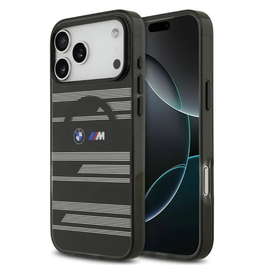 BMW MagSafe Transparent IML Case With Metal Buttons & Line Designs-iPhone 17 Pro