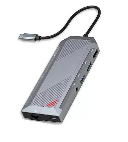 Redragon UCA 9-Port USB-C Hub - Black