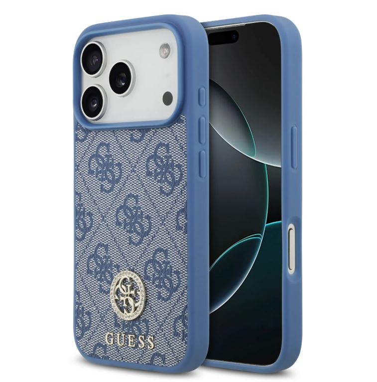 Guess MagSafe 4G PU Leather Case With Classc & Strass Logo-iPhone 17 Pro Max