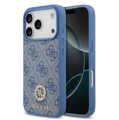 Guess MagSafe 4G PU Leather Case With Classc & Strass Logo-iPhone 17 Pro Max