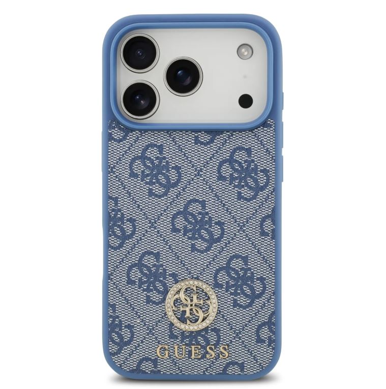 Guess MagSafe 4G PU Leather Case With Classc & Strass Logo-iPhone 17 Pro Max