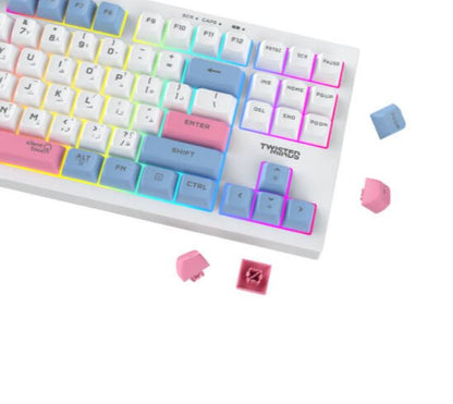 Twisted Minds Spectrum Pro Series 75% Compact Size 87 keys Wireless Membrane Keyboard - (English / Arabic) Layout