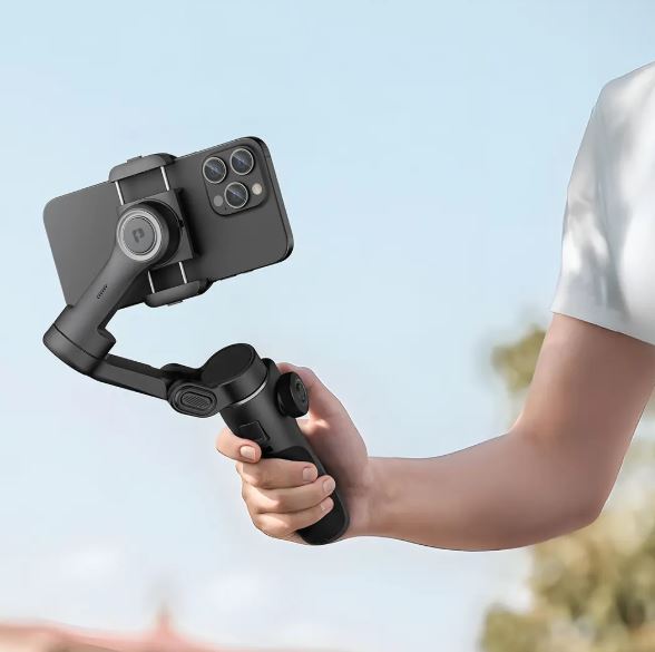 Porodo Velocam 3-Axis Gimbal Stabilizer - Black