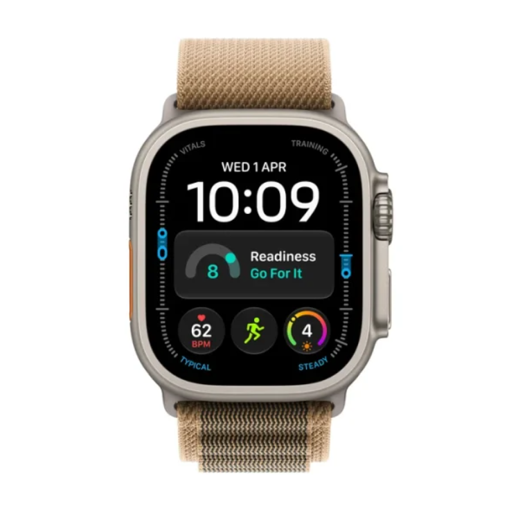 Watch Ultra 4 GPS + Cell 49mm Natural Titanium Case with Desert Alpine Loop M