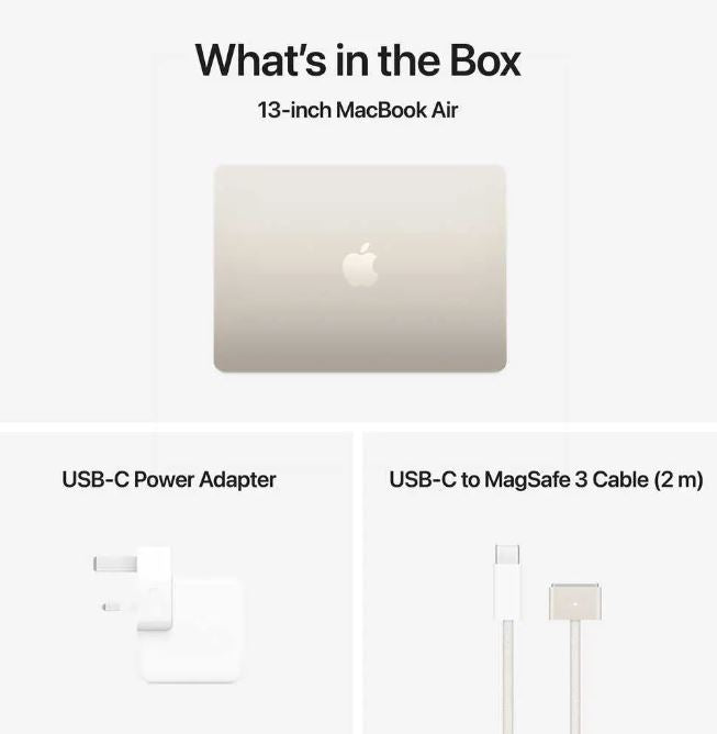 13-inch MacBook Air M4 10C CPU and 10C GPU 16GB 512GB SSD Starlight