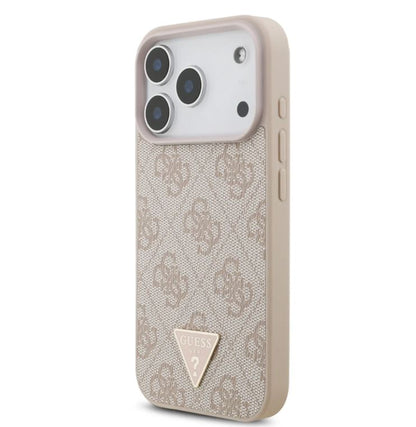 Guess MagSafe 4G PU Leather Case With Small 4G Logo & Lanyard-iPhone 17 Pro Max