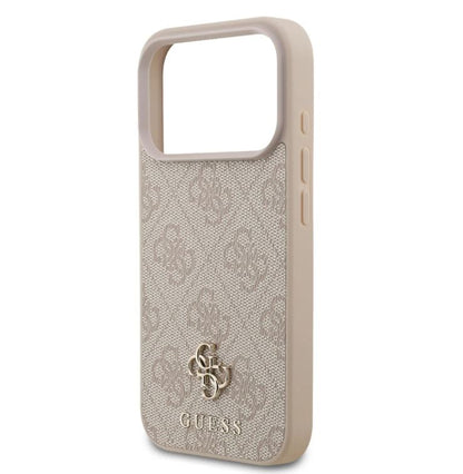 Guess MagSafe 4G PU Leather Case With Small 4G & Classic Metal Logo-iPhone 17 Pro