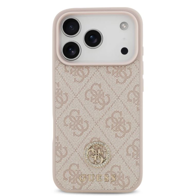 Guess MagSafe 4G PU Leather Case With Classc & Strass Logo-iPhone 17 Pro Max