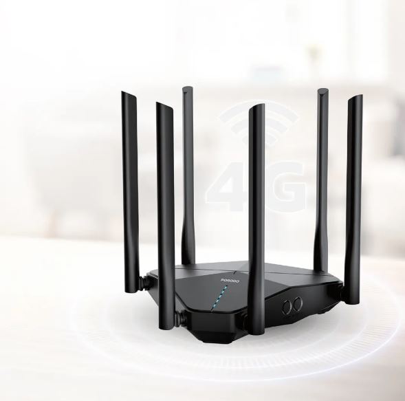Porodo Dual Band Portable Wi-Fi Router - Black