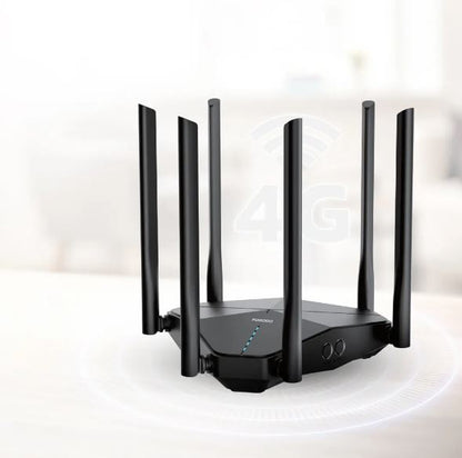 Porodo Dual Band Portable Wi-Fi Router - Black