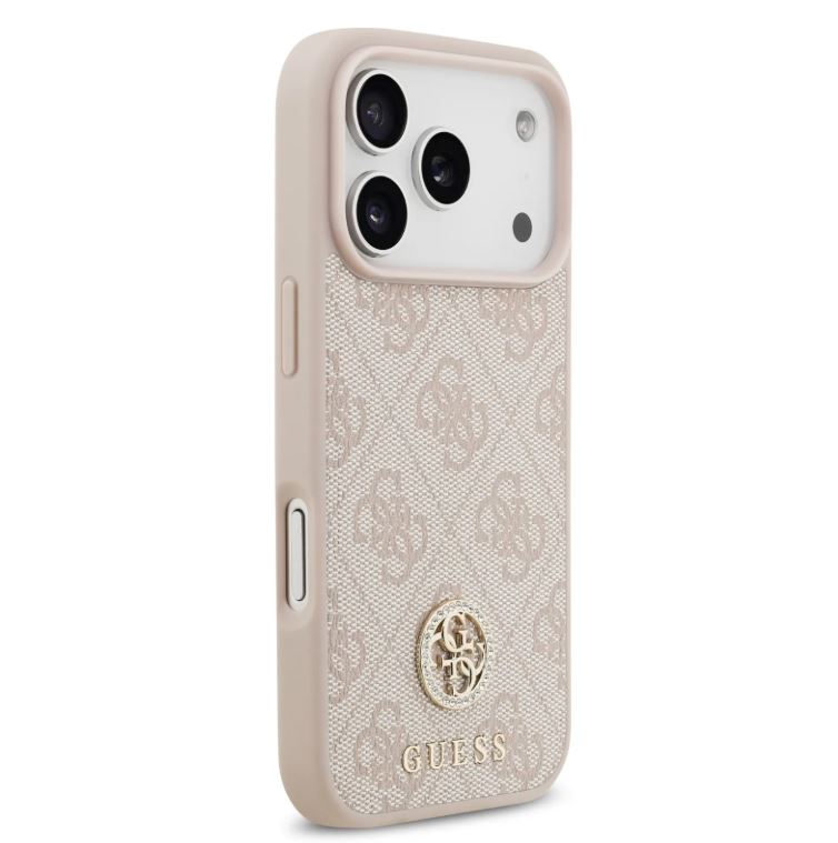 Guess MagSafe 4G PU Leather Case With Classc & Strass Logo-iPhone 17 Pro Max