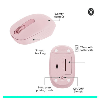 Logitech M196 Bluetooth Mouse - Rose