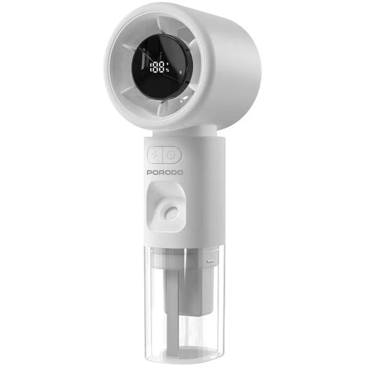 Porodo Lifestyle Cool & Hydrate Mini Fan & Humidifier - White