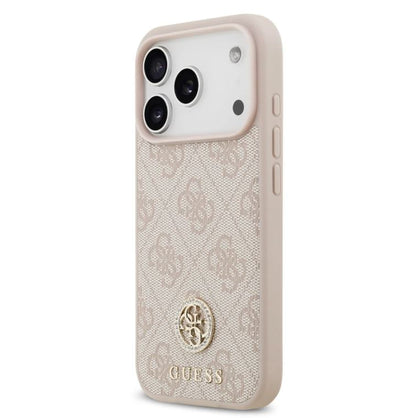 Guess MagSafe 4G PU Leather Case With Classc & Strass Logo-iPhone 17 Pro Max