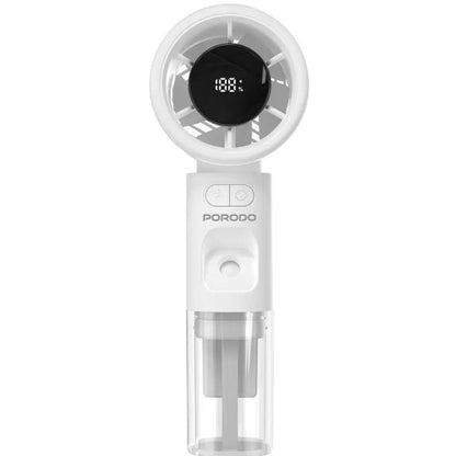 Porodo Lifestyle Cool & Hydrate Mini Fan & Humidifier - White