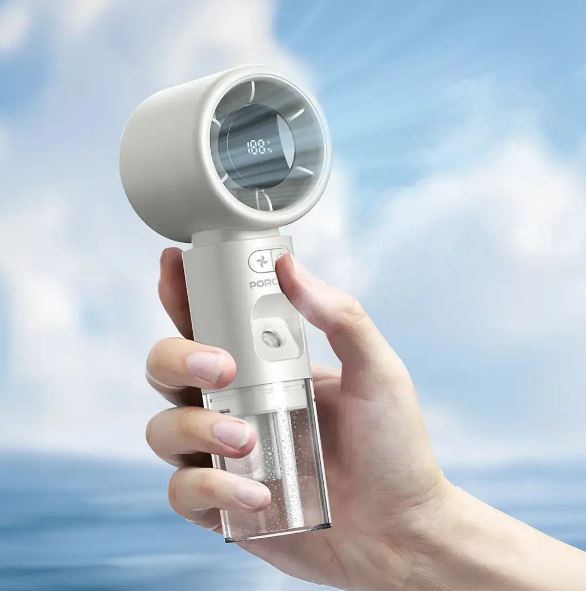 Porodo Lifestyle Cool & Hydrate Mini Fan & Humidifier - White
