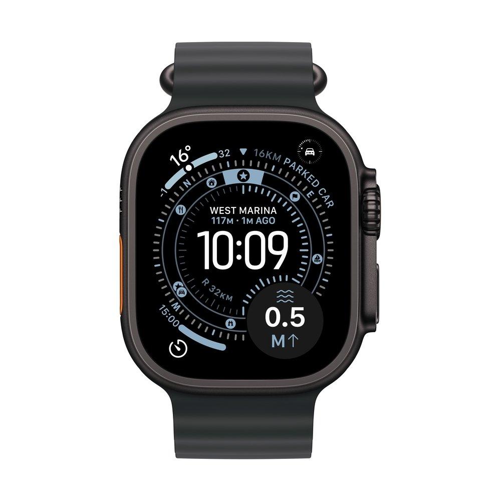 Apple Watch Ultra 3 GPS + Cellular 49mm Black Titanium Case with Black Ocean Band