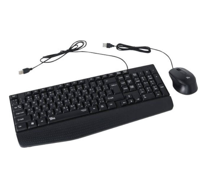 Twisted Minds K12 Kavara Series 2in1 Combo Wired Mode Lightweight - Black - (English / Arabic) Layout